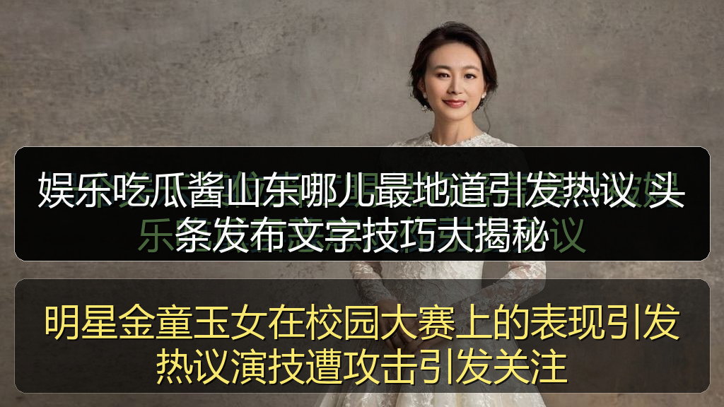 娱乐吃瓜酱山东哪儿最地道引发热议 头条发布文字技巧大揭秘
